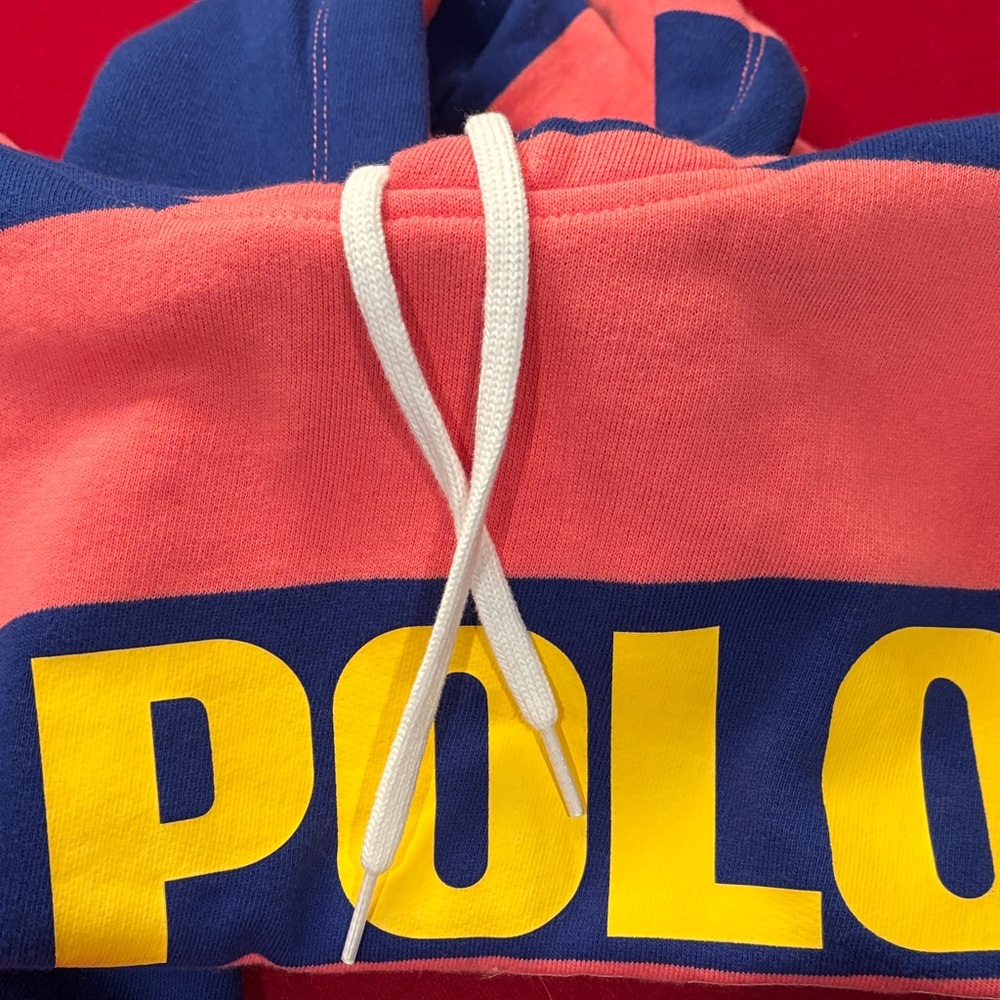 Polo by Ralph Lauren Striped Hoodie - Pink, Blue, Yellow - Picture 6 of 6